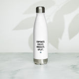 Street2Ivy "Empower, Innovate, and Uplift" Water Bottle - Hydrate Your Journey to Greatness!